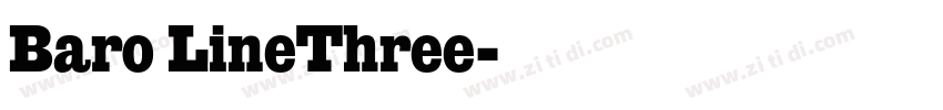 Baro LineThree字体转换